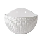 Wall-mounted Flower Pots Multi Colors Hanging Plastic Planters For Garden & Ba. Fixed Price $16.44.