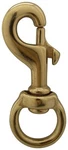 3" Brass Flagpole Swivel Snap Purse Clip Eder Ess. Fixed Price $6.50.