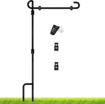 Garden Flag Stand Holder Pole With Stopper Clip Waterproof. Fixed Price $8.65.