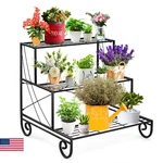 Giantex 3-TIER Metal Plant Stand Outdoor Indoor Garden Balcony Flower Pot Holder. Fixed Price $83.52.