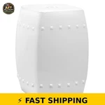 Safavieh Villa Glazed Ceramic Garden Stool - White. Fixed Price $124.99.