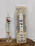 Galileo Glass Thermometer Temperature Gauge Colorful Floating Bulbs. Fixed Price $25.43.