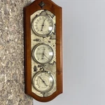 New* Springfield Weather Station Center Barometer Humidity Thermometer Scrimshaw. Fixed Price $29.00.
