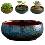 Oncpcare Lotus Bowl Planter Glazed Ceramic Water Pot For Indoor Outdoor. Fixed Price $45.39.