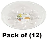 Midwest SP14 14" Plus Extra Thick Clear Vinyl Plant Saucers -12 Pack. Fixed Price $91.93.