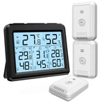 Oria Indoor Outdoor Thermometer, Digital Hygrometer With 3 Wirele.... Fixed Price $35.43.