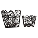 Southern Living At Home Rosedale Plant Holders Metal Scrolled Baskets 2PC Set. Fixed Price $19.87.