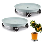 2 Pack 13.39 Inch Caddy Water Drawer Movable Planter Dolly 180 Lbs. Fixed Price $40.82.