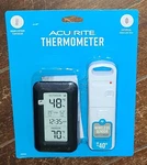 Acu-rite Thermometer: Indoor/outdoor Temps & Historical High/low Data #00835SBL. Fixed Price $24.99.