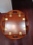 Vintage Bombay Company Butler Tray Table With Plant Stand. Fixed Price $145.00.