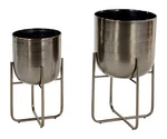 Deco 79 301740 Metal Round Planter Removable Stand, Set Of 2 16", 13"H, Black. Fixed Price $69.30.