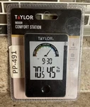 Taylor Indoor Comfort Station Hygrometer Digital Thermometer Humidity New! Nib. Fixed Price $12.99.