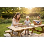 The Great Garden Games Co Pick-up Sticks Kids Os Brown Nwot Giant Wooden Set. Fixed Price $9.69.