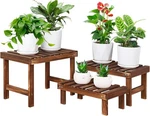 3 Tiered Small Plant Stands Shelf Indoor Outdoor,wood Flower Pot Holders. Fixed Price $25.99.