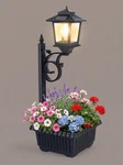 Solar Lamp Post With Flower Pot Outdoor Garden & Patio Light Multi Pack. Fixed Price $79.79.