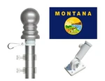 Montana 3'X5' Polyester & Spinner Flagpole Set W/adjustable Bracket. Fixed Price $39.00.