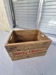 Heavy Duty Wood Crate Case Handles Merry Christmas Logo X Display, Storage Etc. Fixed Price $59.99.
