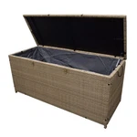 Tan Indoor And Outdoor Balcony Patio Deck Porch Pool 113 Gallon Wicker Storag.... Fixed Price $208.54.