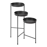 Kate Laurel Finn Tri-level Metal Plant Stand, Charcoal Gray, Decorative H.... Fixed Price $173.43.
