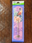 Metal Pink Thermometer 10.6" Garden Collection Watercolor Flowers & Robin Bird. Fixed Price $14.99.