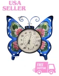 Butterfly Thermometer Decoration Clock, Outdoor Indoor Wall. Fixed Price $25.00.