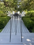 Smith & Hawken Black Wrought Iron Garden Deck Patio Planter Stand Table. Fixed Price $34.00.