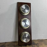 Vintage Taylor Thermometer Hygrometer Weather Station Combo Solid Oak Panel. Fixed Price $59.99.