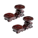 Thy Collectibles Pack Of Oriental Rosewood 2-PLANT Stands, Small. Fixed Price $32.54.
