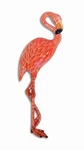 Hand Painted 10" Pink Flamingo Bird Facing Right Wall Mount Decor Sculpture 82F. Fixed Price $11.99.