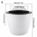 7PCS W/hook Self-watering Plants Flowers Pot Wall Hanging Plastic Planters Round. Fixed Price $15.45.