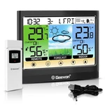 Geevon Weather Stations Wireless Indoor Outdoor Thermometer Hygrometer Black. Fixed Price $28.46.
