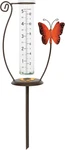 Crosse 704-13077-INT 5 Inch Capacity Glass Orange Butterfly Rain Gauge. Fixed Price $48.03.
