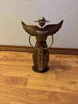 Toland-home-garden-angel-decorative-tabletop-ran-gauge-statue-w/plastic-udometer. Fixed Price $10.00.
