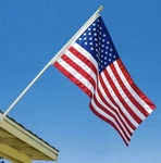 Grace Alley Flag Pole 6-FOOT Tangle Free Spinning Silver American Made. Fixed Price $21.00.