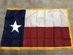 Super Tough Texas Flag 3FT 5FT Nylon Indoor With Yellow Fringe Boarder. Fixed Price $42.49.