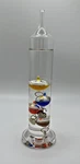 Galileo 7" Glass Thermometer Lily's Home Four Colored Orbs Temperature Tags. Fixed Price $22.99.