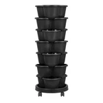 7 Tier Vertical Garden Planter Tower W/wheels Stackable Patio Balcony Indoor. Fixed Price $45.99.