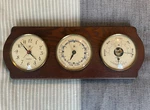 Bey-berk International Brass Quartz Clock Barometer Thermometer Hygrometer. Fixed Price $100.00.