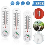 3 Pcs Wall Thermometer Humidity For Indoor Outdoor Garden Greenhouse Home. Fixed Price $6.96.