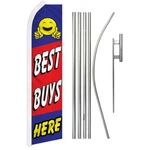 Best Buys Here Super Swooper Flag & Pole Kit Ground Spike. Fixed Price $74.88.