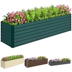 Outsunny Galvanized Raised Garden Bed Large Elevated Planter Box. Fixed Price $64.99.
