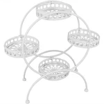 White 4-TIER Ferris Wheel Indoor Outdoor Plant Stand 28 By Sunnydaze. Fixed Price $49.67.