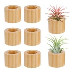 6 Pcs Wood Air Plant Holder Rustic 1.2" Display Stands For Gifts. Fixed Price $18.47.