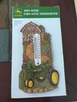John Deere Thermometer Farm Scene Tractor Resin. Fixed Price $10.72.
