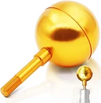 Anley Flag Topper 3 Inch Ball Gold Aluminum Windless Storm Ornament. Fixed Price $30.46.