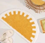 Sugar Studio Sunshine Bath Mat Crescent 20"X28" Excellent Condition. Fixed Price $21.99.