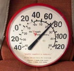 Supply Corporation Large Face Wall Mount Thermometer Chaney Instruments. Fixed Price $25.00.