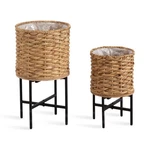 Kate And Laurel Wikstrom Modern Two-piece Planter Set With Liners, 12 X 23 An.... Fixed Price $145.86.