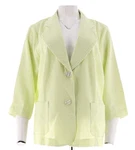Joan Rivers Front Pocket Seersucker 3/4 Sleeve Jacket Size 6. Fixed Price $29.98.