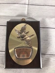 Wall Thermometer/barometer Wood Cooper Metal Ducks Vintage. Fixed Price $19.95.